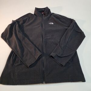 The North Face Sweater Men's Medium Black Fleece Full Zip-Up Sweatshirt